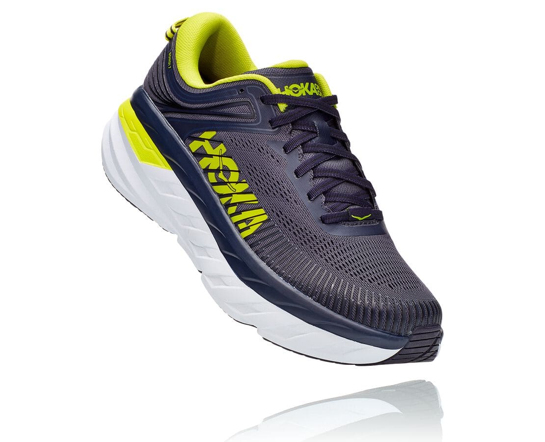 Hoka One One Bondi 7 Férfi Gyalogló Cipő Szürke / Mély [DVWUE-1203]